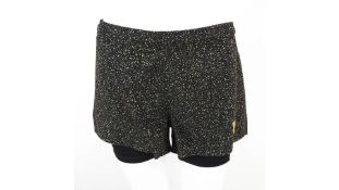 Saysky Women's Universe 2 In 1 Shorts, Black/Olive, Size XS