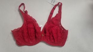 Aubade Women's Plunge Bra, Rosessence Gala, Size 34D