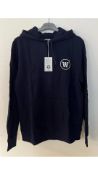 Three Double A By Wood Wood Men's Ian Hoodies, Navy, Size L