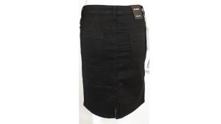 Two Nina Carter Women's Mid Rise Carmen Skirt, Black, Size M