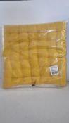 LINUM Seat Pad Cushions, Pack of 2 Pads, Yellow