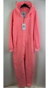Onepiece Unisex Original All In One Jumpsuit, Neon Pink, Size S