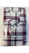 Savile Collection By Derek Rose Mens Pyjamas, Red/Beige Check, XL