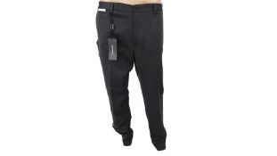 Dolce & Gabbana Men's Pinstripe Trousers, Dark Grey, Size IT 56/1