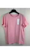 Juvia Loungewear Short Sleeved Top, Pink, Size S