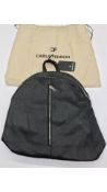 Two Carla Ferreri Leather Backpacks, Black