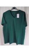 Two Derek Rose Men's V-Neck Jersey Top, Green, Size XL
