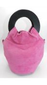 Tracey Neuls Women's Loopy Bag, Hot Pink, Suede, Reversible Handbag