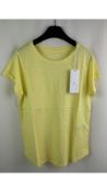 Juvia Loungewear Short Sleeved Top, Yellow, Size S