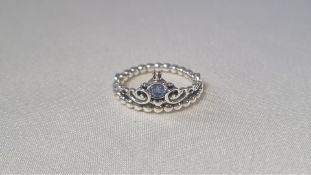 Pandora Disney Cinderella Princess Ring Sterling Silver, Size 54