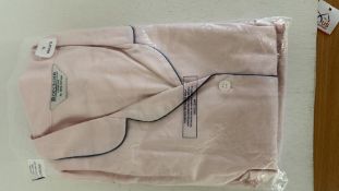 Bonsoir London Women's 100% Cotton Pj Set, PINK, Size XL