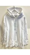 Three Stella McCartney Women's Organic White Cotton Hoodie, XS