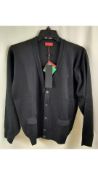 Gabicci Men's Wool Cardigan, Black, Size S
