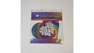 Six CIM Metal Wind Spinner, Rainbow Lovebirds, 200mm, Wind Mobile