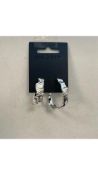 Two Pilgrim Diana Earrings, Silver Plated