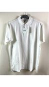 Two Love Brand & Co Men's Pensacola Polo Shirts, White, Size XXL