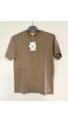 Two Armor Lux Men's Mouflon Heritage Crew Neck T-Shirt, Beige, Size XS