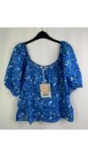 Odd Molly Women's Emily Blouse, Soft Blue, Size M