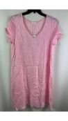 American Vintage Women's Slip Dress, Pink, V Neck, Large