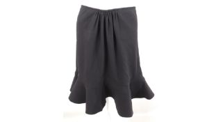 Chloe Women's Skirt with Frill Bottom, Black, Size UK 8