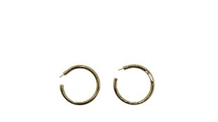 Bonheur Jewellery Women's Gold Plated Loop Earrings, Gold