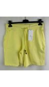 Juvia Loungewear Women's Shorts, Yellow, Size S