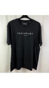 Visionary Men's T-Shirt, Sujola, Black, Size 2XL