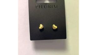 Six Pilgrim Earrings 'Sophia' Gold Plated