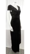 Ariella Emaza Jumpsuit, Black/Gold, Size UK 10