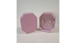 Swarovski Gold Plated Pavé Hoop Earrings