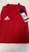Two Adidas Kid's Condivo 20 Training Top, Team Power Red/White, 128