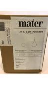 Mater Liuku Base Pendant Ball Lamp, Natural (Incl GU10 Bulb)