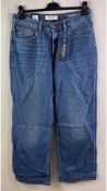 Kuyichi Women's Harper Loose Flare Jeans, Blue, Size W33 L32