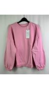 Juvia Loungewear Long Sleeved Sweatshirt, Pink, Size S