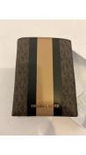 Michael Kors Logo Stripe Passport Wallet