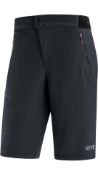 Gore Wear Women's Cycling Shorts, C5, Black, Size S (36)