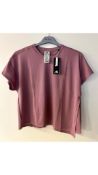 Three Adidas Women's HIIT Qb Tee T-Shirt, Pink, Size S