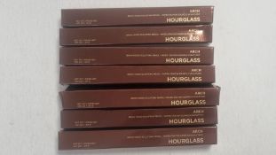 Seven Hourglass Arch Brow Sculpting Pencils to include 4x Blonde, 1x Warm Brunette, 1x Natural Black