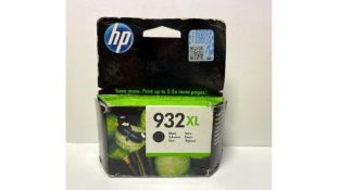 Two HP CN053AE 932XL Inks, Black, Warranty End Dec 2017