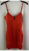Four Saint Genies Women's Mini Dresses, Orange, Size UK 6
