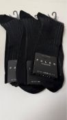 Four Falke Men's Shadow Socks, Cotton, Grey, UK 10-11
