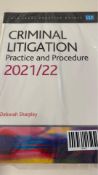 Criminal Litigation 2021/2022Legal Practice Course Guides Book