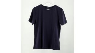 Scotch and Soda Men's Plain T-Shirt, Dark Blue, Medium