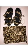 Arizona Love Women's Trekky Leopard Platform Sandals, Size EU 39/UK 6