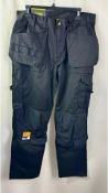 Two Blaklader Men's Craftsman Trousers, Size 34R, Black
