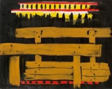 Karl Horst Hödicke. ”Baugrube vor nächtl. Mart. Gropius Bau”. 1990