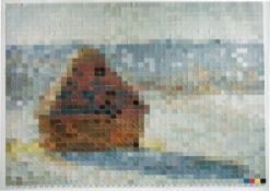Vik Muniz. ”Haystack #1, After Monet (from Pictures of Color)”. 2001