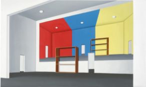 Thomas Huber. Painted Room. 1996