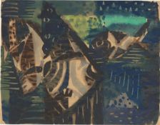 Eduard Bargheer. ”pesci scuri”. 1949