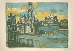 Otto Dix. ”Hofkirche in Dresden”. 1955